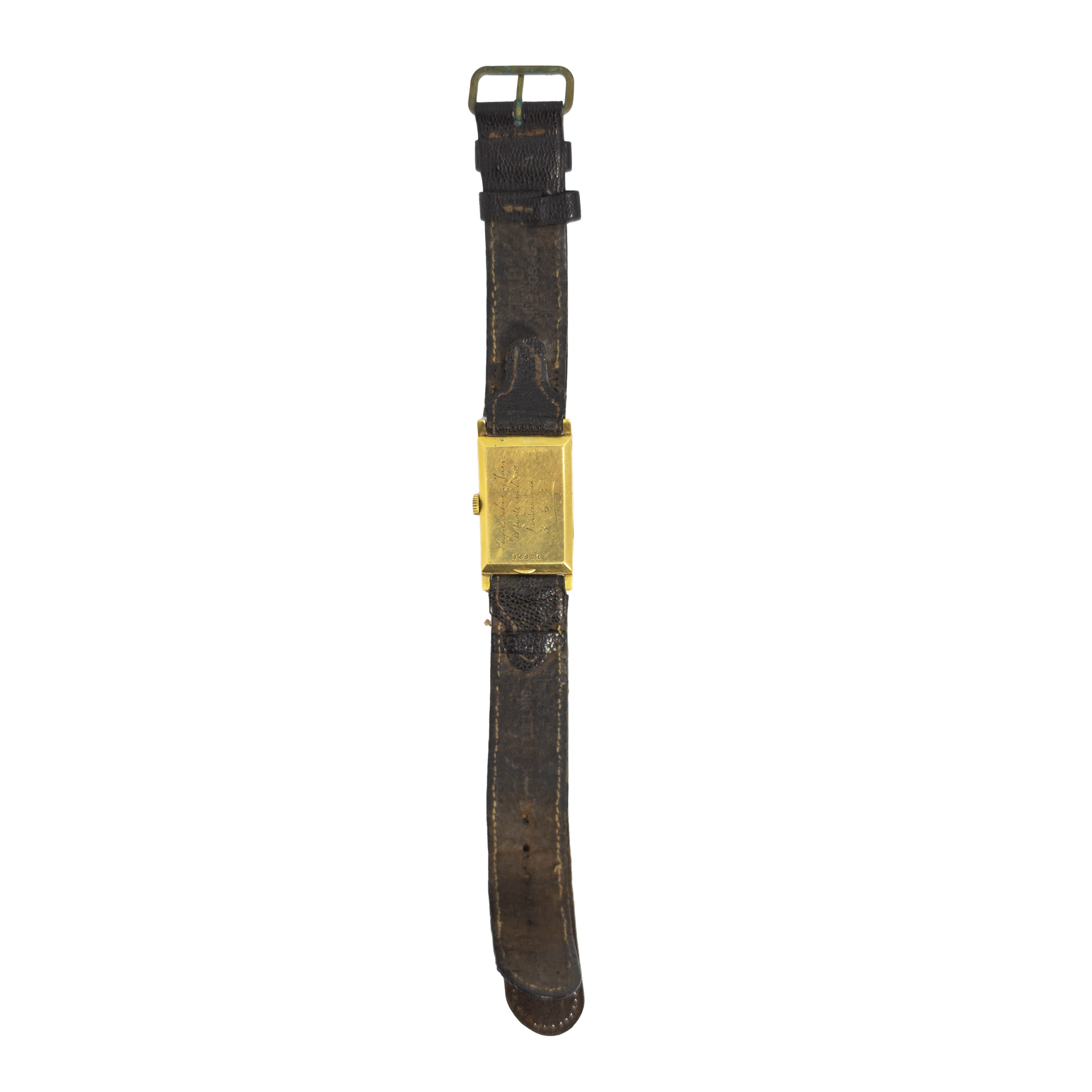 Swiss, Circa 1930, An 18 carat gold gentleman's wristwatch - Image 2 of 2