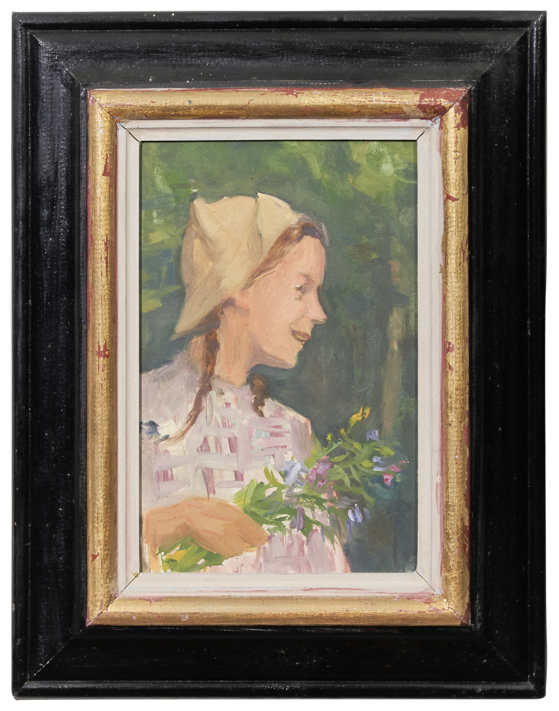 Alexei Sokolov (1922-2004), Girl With Flowers