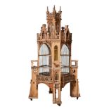 19th Century, An impressive Neo-Gothic oversized birdcage