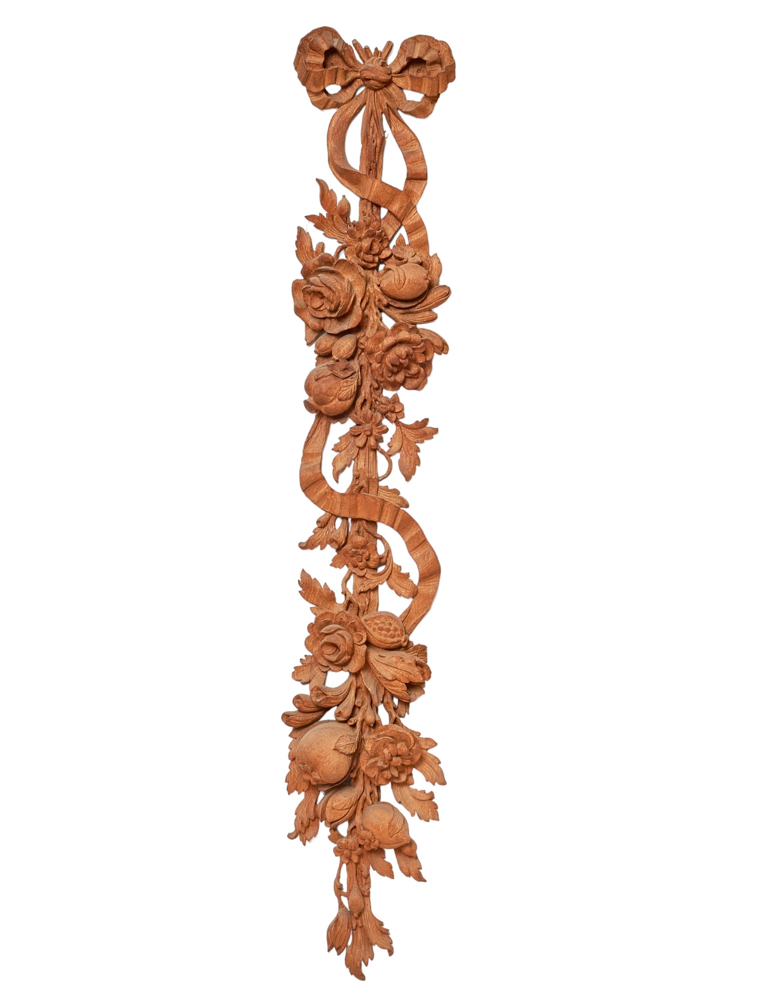 British, Mid-18th Century, Manner of Grinling Gibbons, A carved oak drop