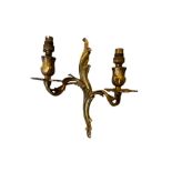 NO RESERVE: 19th/Early 20th Century, A pair of brass ormolu light brackets