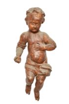 British, 17th Century, A large carved putti