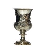 British, London, 1858, A silver vase