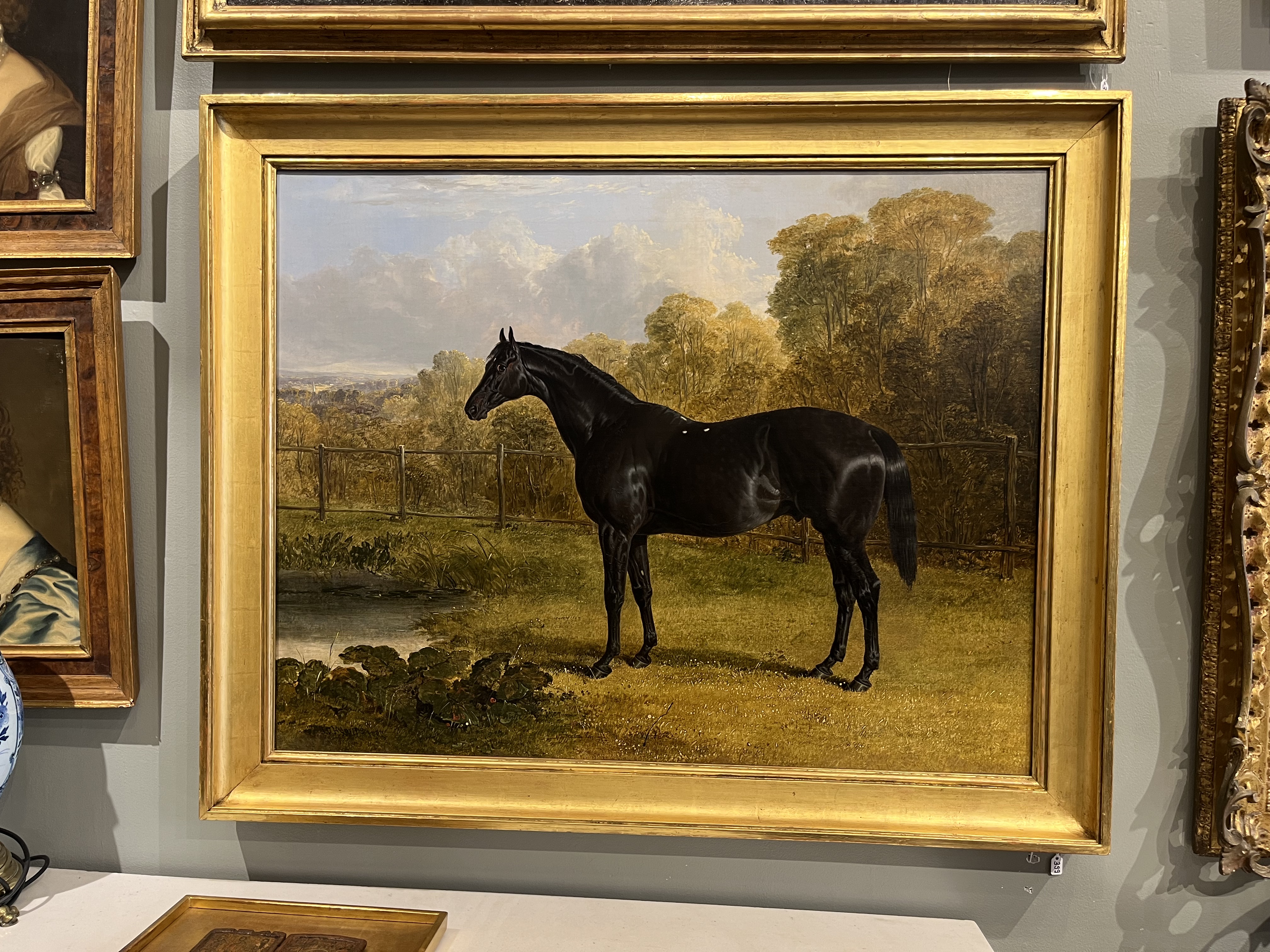 John Frederick Herring Sr. (1795 - 1865), Portrait of the thoroughbred stallion Sheet Anchor - Image 2 of 7