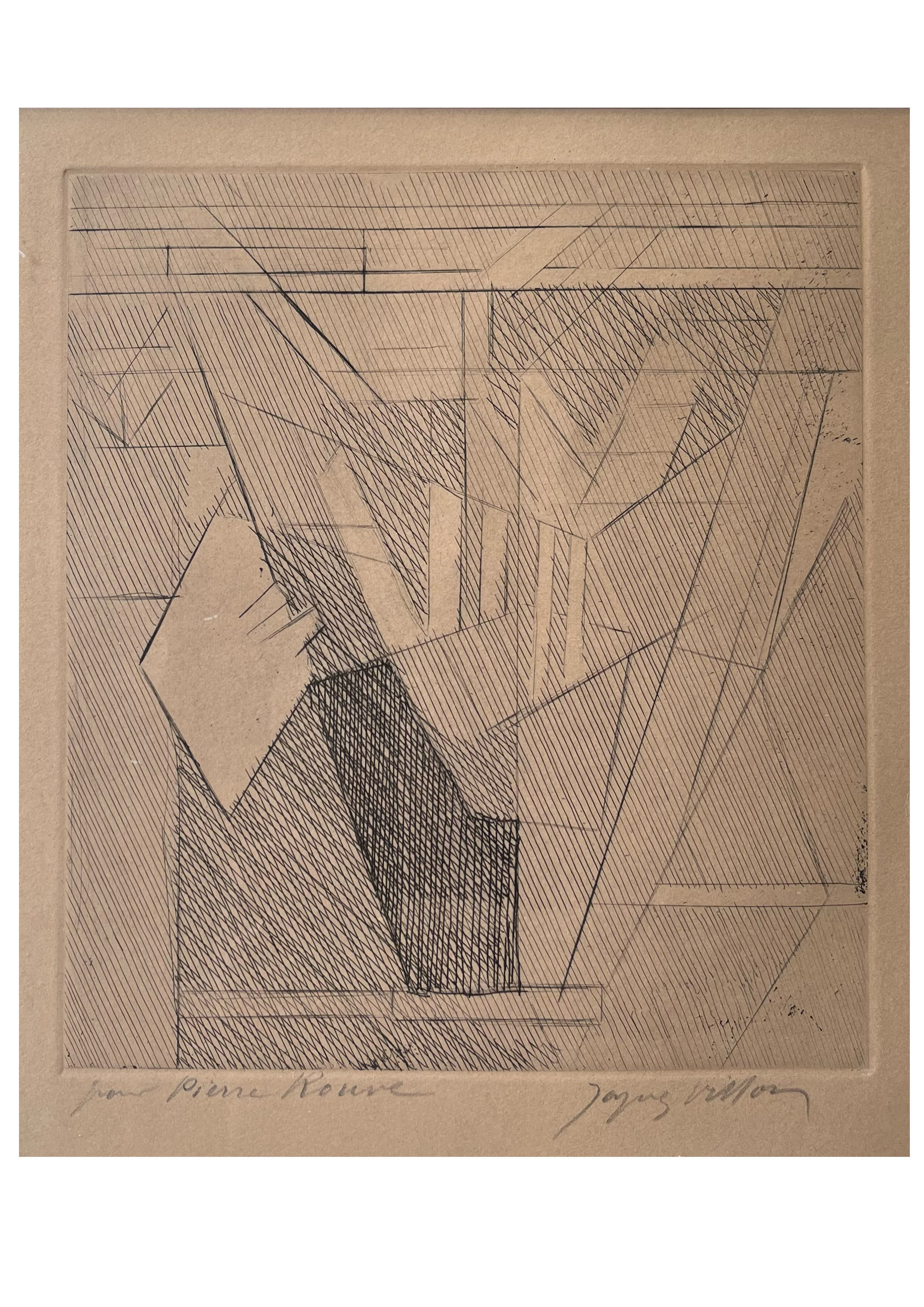 Jacques Villon, also known as Gaston Duchamp (1875-1963), French, An abstract sketch