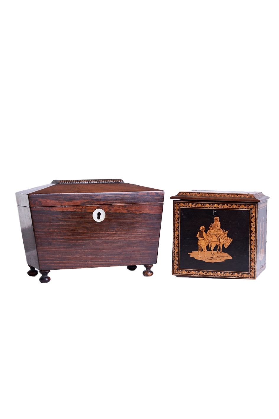 19th Century, Two tea caddies