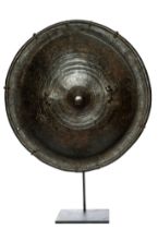 East African, Antique, An Abyssinian rhino hide shield