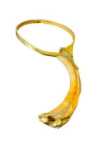 NO RESERVE: Continental, Circa 1970, A striking boar's tusk, diamond and yellow metal necklace