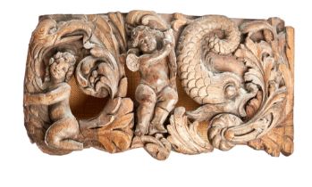 17th century (?), Italian (?), Two carved armorials