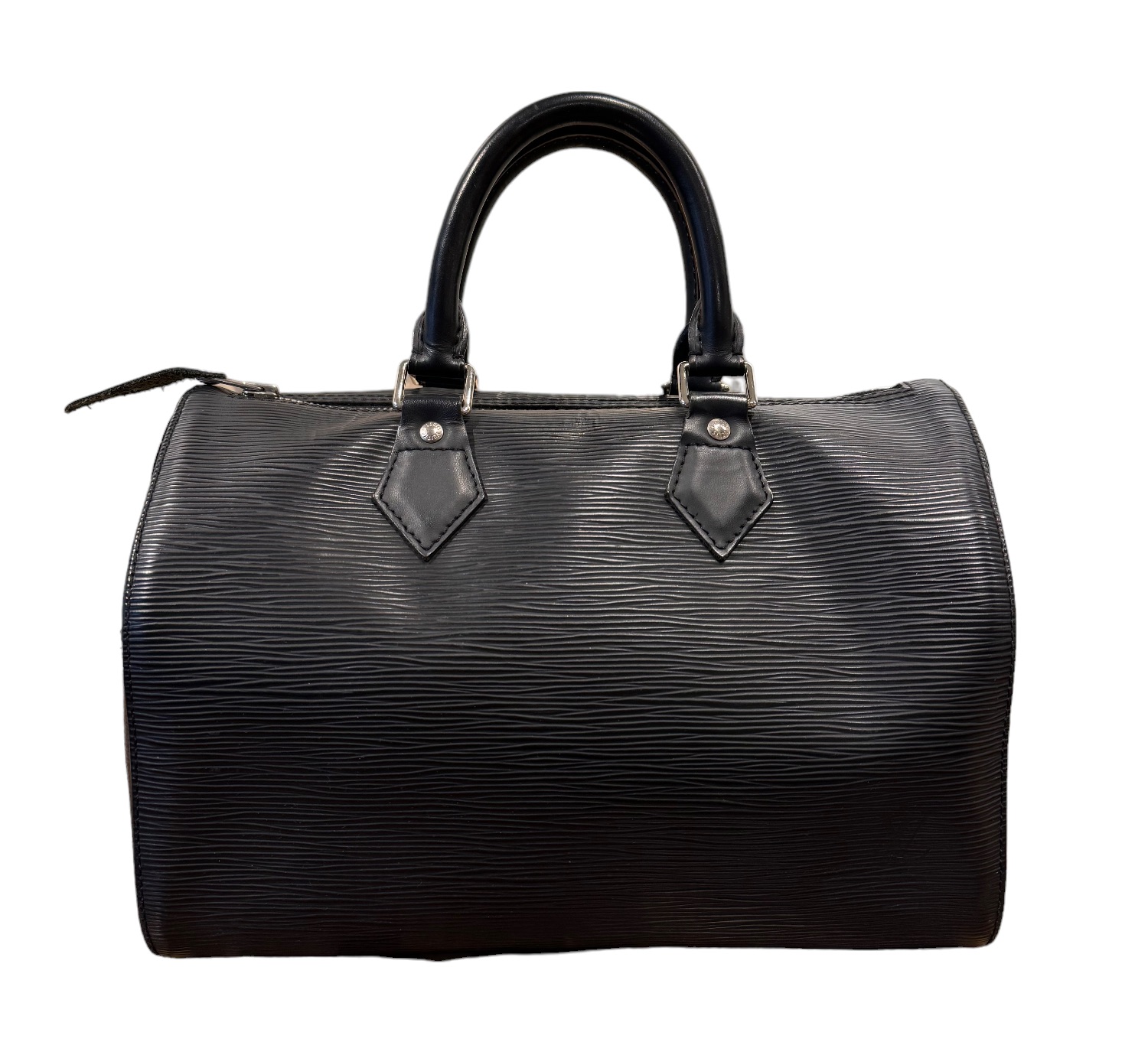 Louis Vuitton, Circa 2000, A black epi leather Speedy 28 handbag