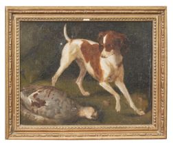 Circa 1830, Portrait of a French Pointer