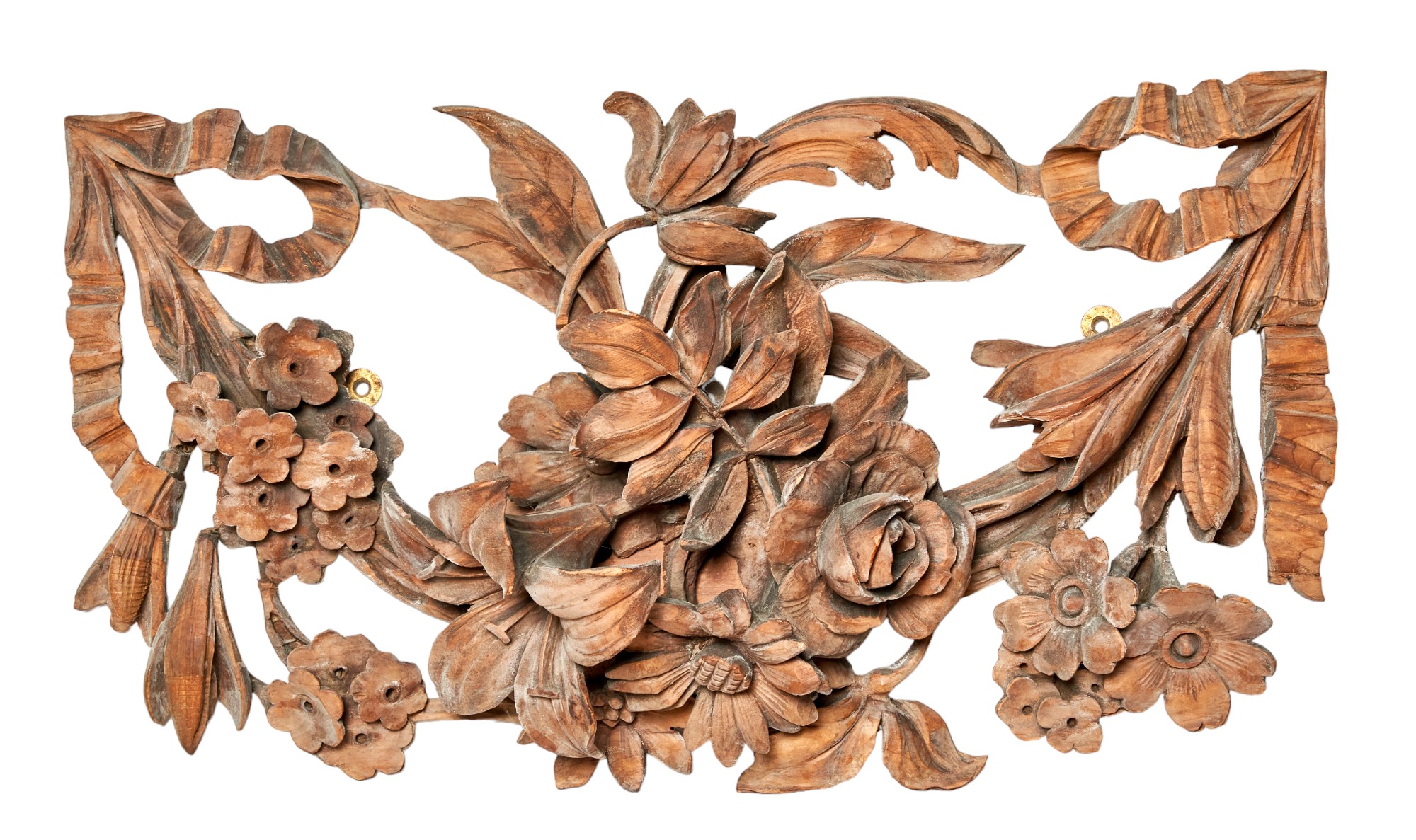 British, Manner of Grinling Gibbons, 17th Century, A group of three carved architectural elements