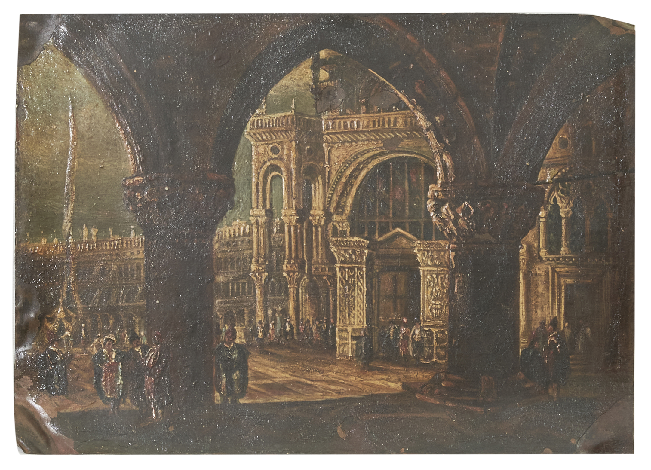 NO RESERVE: Continental, 19th Century, A double sided panel