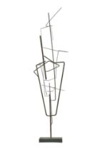 Zbigniew Adamowicz (1916-1960), An abstract bronze upright mobile