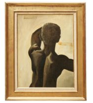 French school, Mid-20th Century, Figural study of a black man
