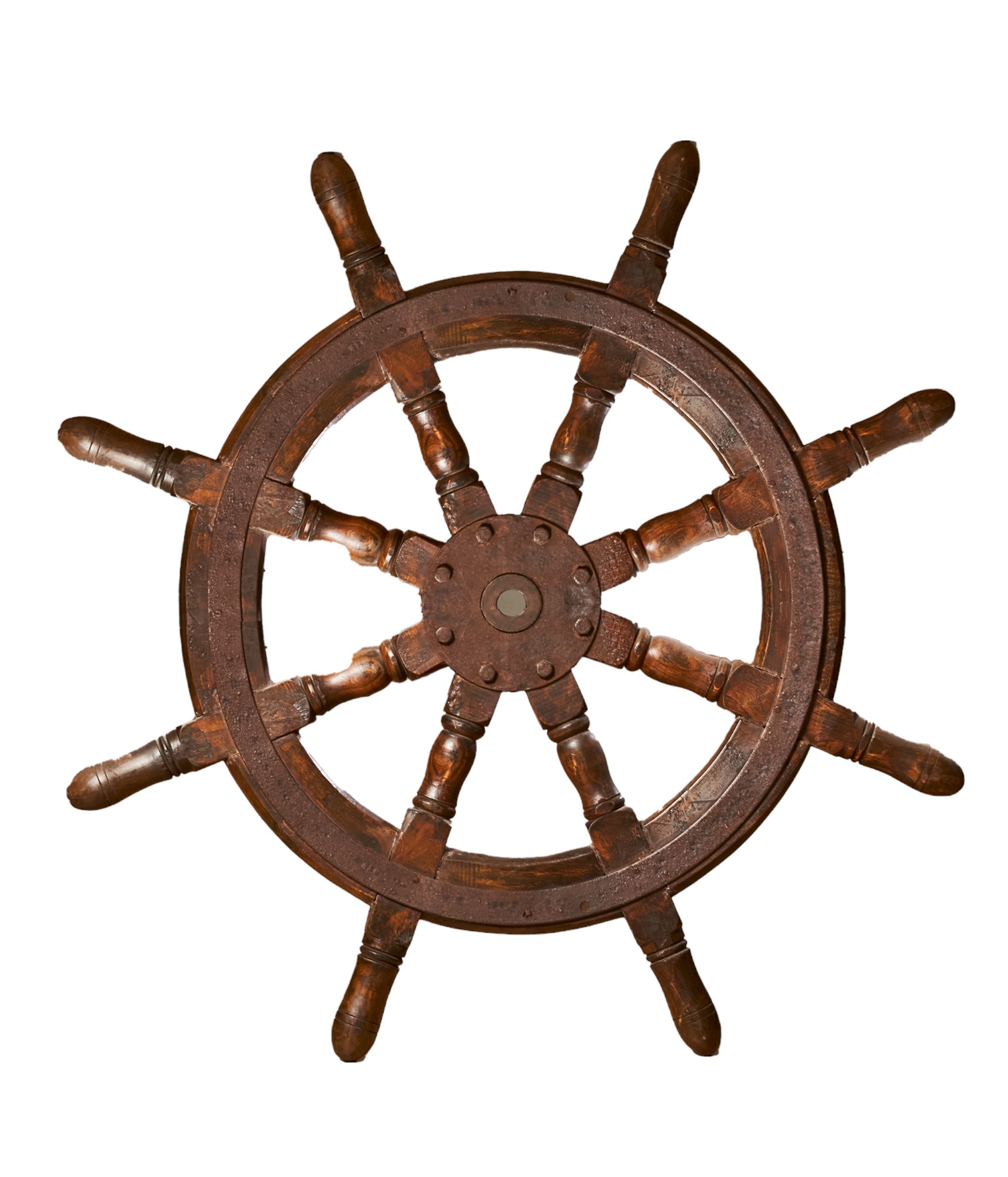 Antique, A large ship's wheel