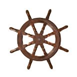 Antique, A large ship's wheel