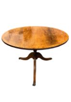 NO RESERVE: 19th century, a circular tilt table