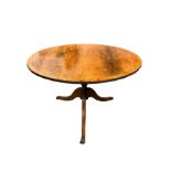 NO RESERVE: 19th century, a circular tilt table