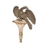 British, Late 18th/Early 19th Century, A carved giltwood eagle and bracket, Along with a circa 1960