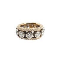 British, Circa 2000, A fine quality whimsical diamond band ring