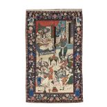 A fine quality Kashan rug, Wine, Women and Song