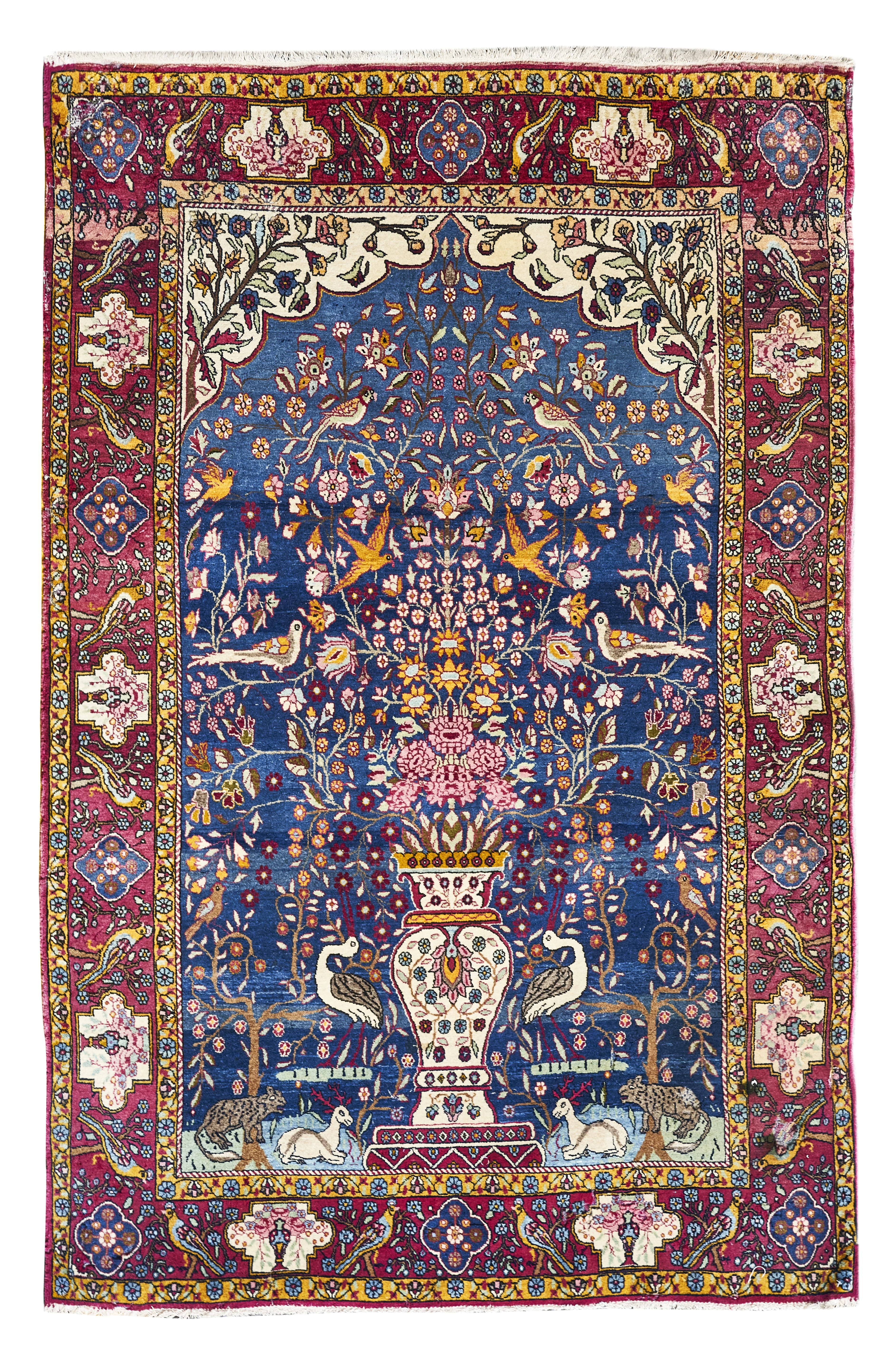 A pair of Isfahan rugs - Image 2 of 2