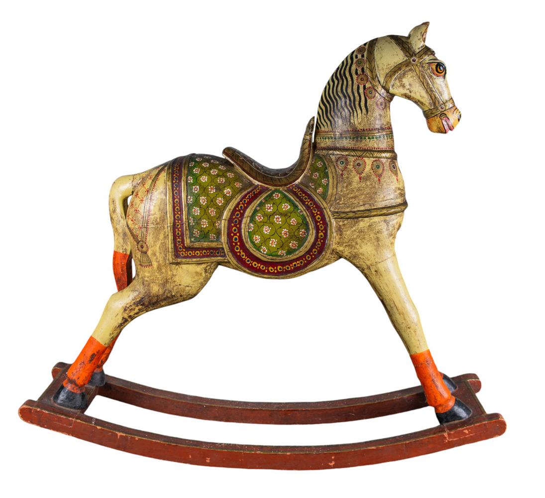 Indian, c. 1900, a child's rocking horse