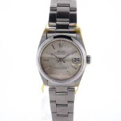 Ladies Rolex Datejust with Silver Tone Dial in Stainless Steel Watch