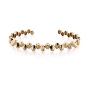 Michael M. 14k Yellow Gold Repeat Shape Cuff Bracelet