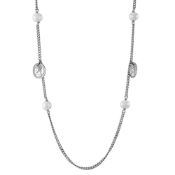 Honora Sterling Silver Coin and Freshwater Pearl Necklace
