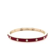 Michael M Chroma Extruded Diamond Bezel Bangle - Magenta