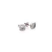 Hearts on Fire 18k White Gold Dream Fulfillment Diamond Earrings