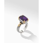 Konstantino Two-Tone Amethyst Delos Ring