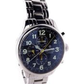 Men's Ernst Benz Stainless Steel Chronolunar Automatic Watch with Black Dial
