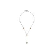 Konstantino 18k Yellow Gold & Sterling Silver Dome Corundum Lariant Necklace