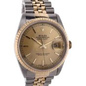 Rolex Two-Tone Oyster Perpetual Datejust with Champagne Dial