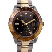 Rolex GMT-Master with Two-Tone Bezel and Brown Dial