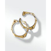 Konstantino Two-Tone Astria Hexagon Hoop Earrings