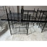 LOT OF: (3) 3-TIER WIRE SHELVING UNITS APPROXIMTELY 24" WIDE