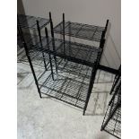 LOT OF: (2) 3-TIER WIRE SHELVING UNITS APPROXIMTELY 24" WIDE