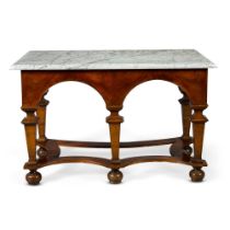 A William and Mary walnut side table