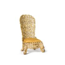 An Anglo-Indian giltwood chair, Bombay, 19th century