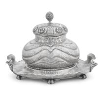 An American silver inkstand, Tiffany, New York, 1884, pattern number 7896, order number 3810