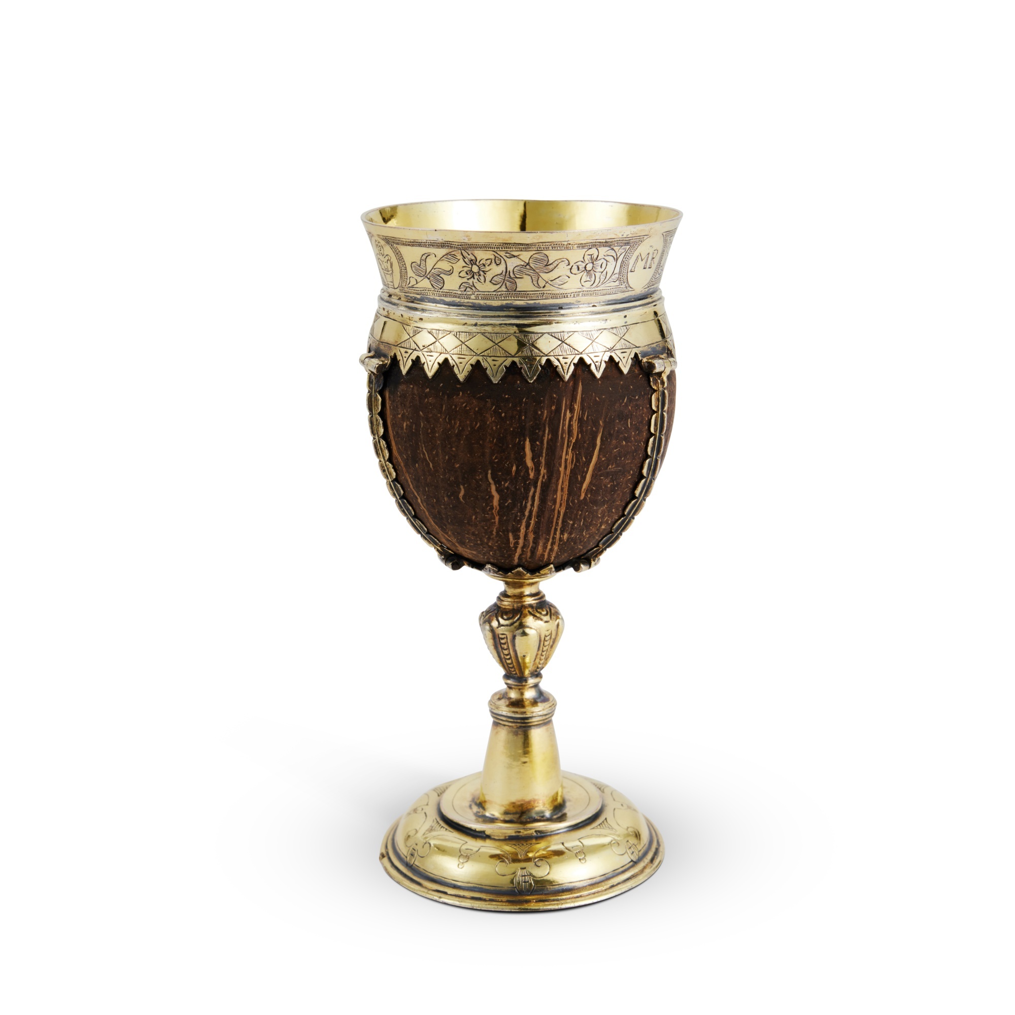A Silver-Gilt-Mounted Coconut Cup, Probably German, Early 17th Century - Image 2 of 4