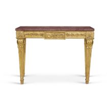 A Roman Neoclassical Giltwood Side Table, Circa 1785