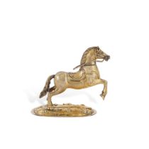 A Silver-Gilt Model of a Horse, Probably East German, Late 17th Century