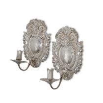 A Pair Of William And Mary Silver Wall Sconces, Benjamin Bathurst, London, 1692