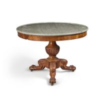 A Louis-Philippe Mahogany Circular Centre Table, Circa 1830