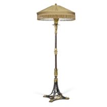 A Gilt and Patinated Bronze Floor Lamp by Edward F. Caldwell & Co., New York City, early 20th